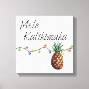 Mele Kalikimaka - julkanvastryck Canvastryck