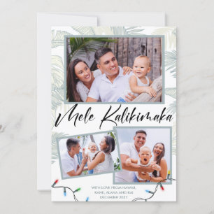 Mele Kalikimaka Julkort med fotokollage