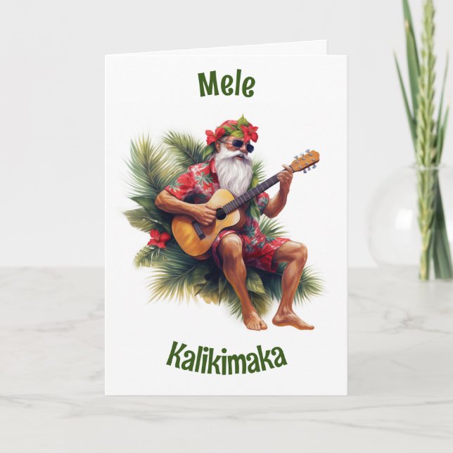 Mele Kalikimaka julkort Tack Kort (Framsida)