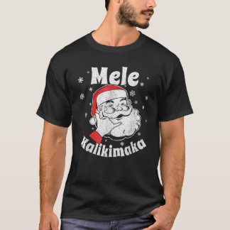 Mele Kalikimaka Jultomten Shaka Hawaiian Christm T Shirt