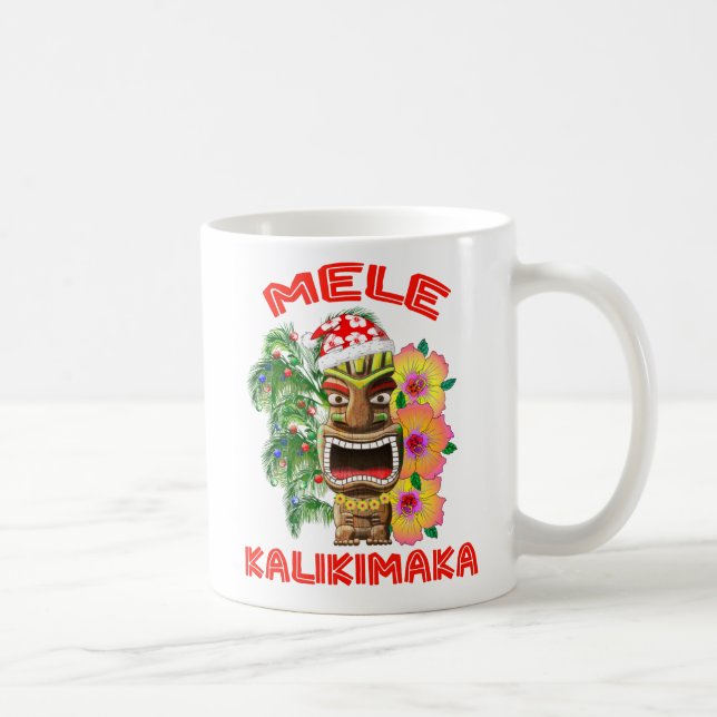 Mele Kalikimaka Jultomten Tiki Kaffemugg (Höger)