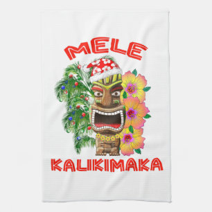 Mele Kalikimaka jultomten Tiki Kökshandduk