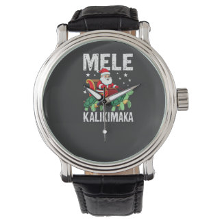 Mele Kalikimaka jultröja Santa släde hav Armbandsur