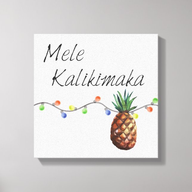 Mele Kalikimaka - Kanvastrycket Jul Canvastryck (Framsida)