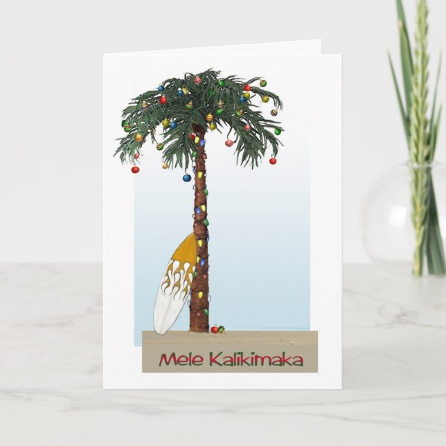 Mele Kalikimaka kort (Framsida)