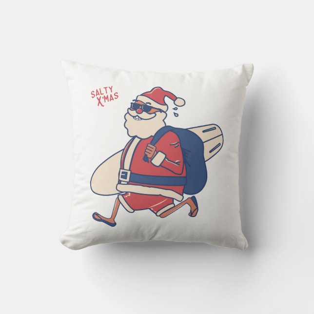 Mele Kalikimaka - Ljuny Santa Hawaiian-jul Kudde (Framsida)