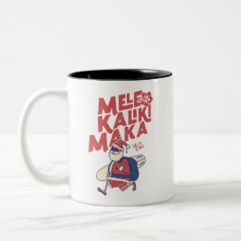 Mele Kalikimaka - Ljuny Santa Hawaiian-jul Två-Tonad Mugg