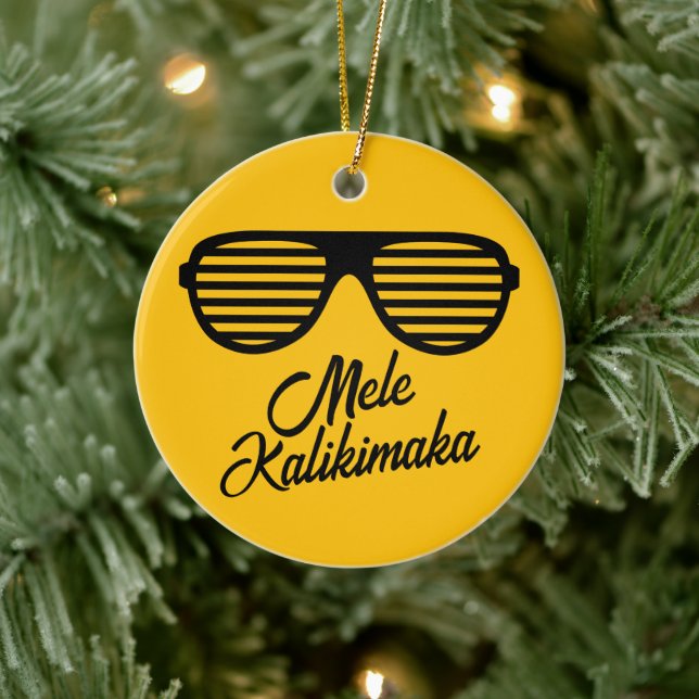 Mele Kalikimaka luslasser Hawaii jul Julgransprydnad Keramik (Träd)