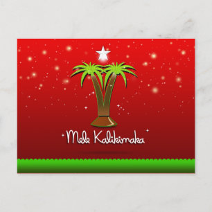 Mele Kalikimaka palmträd för julafton Helg Vykort