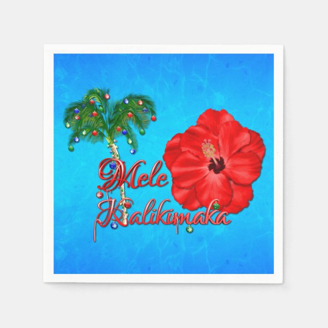 Mele Kalikimaka Pappersservett (Framsidan)