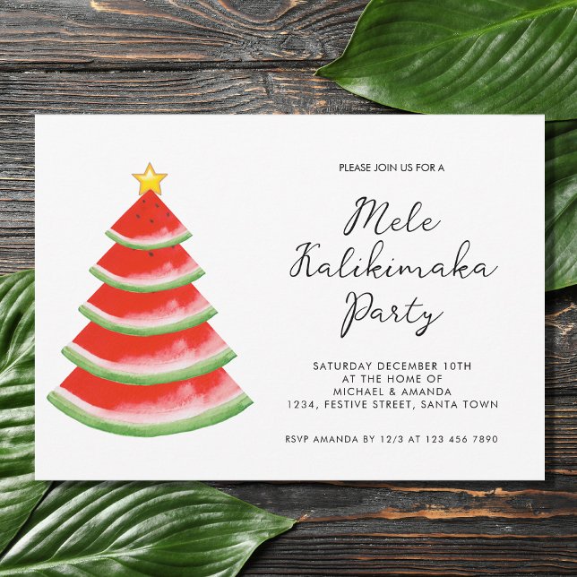 Mele Kalikimaka Party Inbjudningar (Skapare uppladdad)