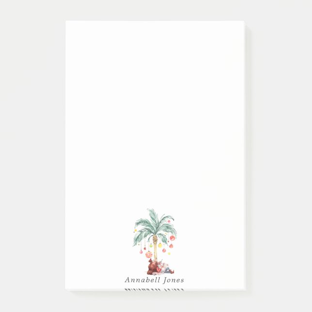 Mele Kalikimaka | Personlig jul för palmer Post-it Block (Framsida)
