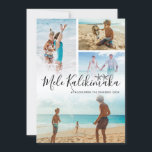 Mele Kalikimaka Photo Collage Julkort<br><div class="desc">Ett kort för hawaiiska helgdag med fyra fotosamlingar av din underbara familj,  "mele kalikimaka",  två havsstjärnfiskar teckning,  din familj namn och året om.</div>