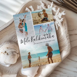 Mele Kalikimaka Photo Collage Julkort