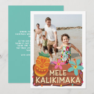 Mele Kalikimaka Photo Hawaiian julkort