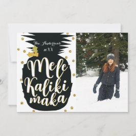 Mele Kalikimaka Pineapple Jul Fotokort Julkort