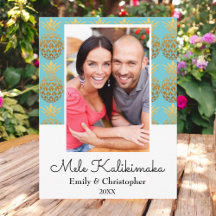 Mele Kalikimaka Pineapple julfotoport