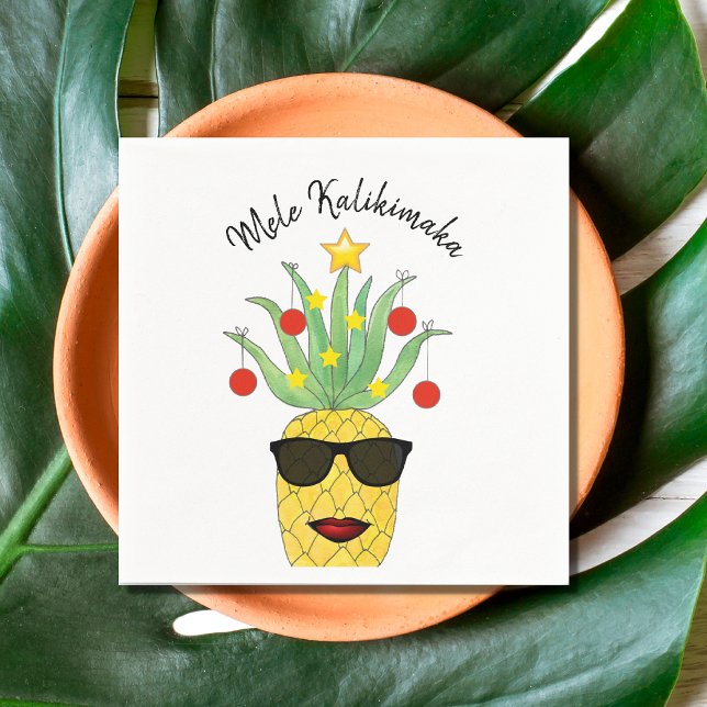 Mele Kalikimaka Pineapple Pappersservett (Skapare uppladdad)