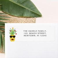 Mele kalikimaka Pineapple Returadress