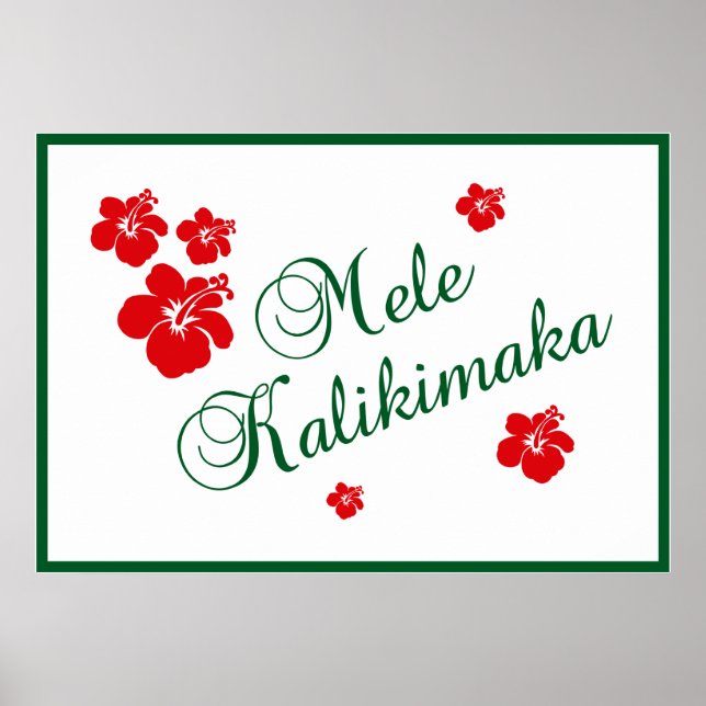 Mele Kalikimaka Poster (Framsidan)