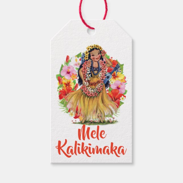 Mele Kalikimaka Presentetikett (Framsidan)