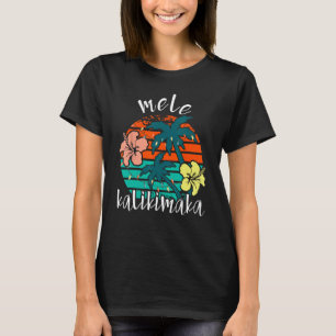 Mele Kalikimaka Retro Hawaii jul T Shirt