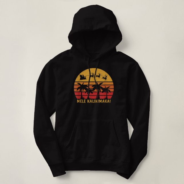 Mele Kalikimaka Retro Hawaiian jul Hawaii T Shirt (Design framsida)