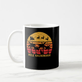 Mele Kalikimaka Retro Hawaiian julfamilj Va Kaffemugg