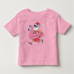 Mele Kalikimaka Santa Flamingo jul Getaway T Shirt