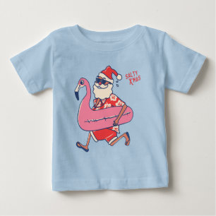 Mele Kalikimaka Santa Flamingo jul Getaways T Shirt
