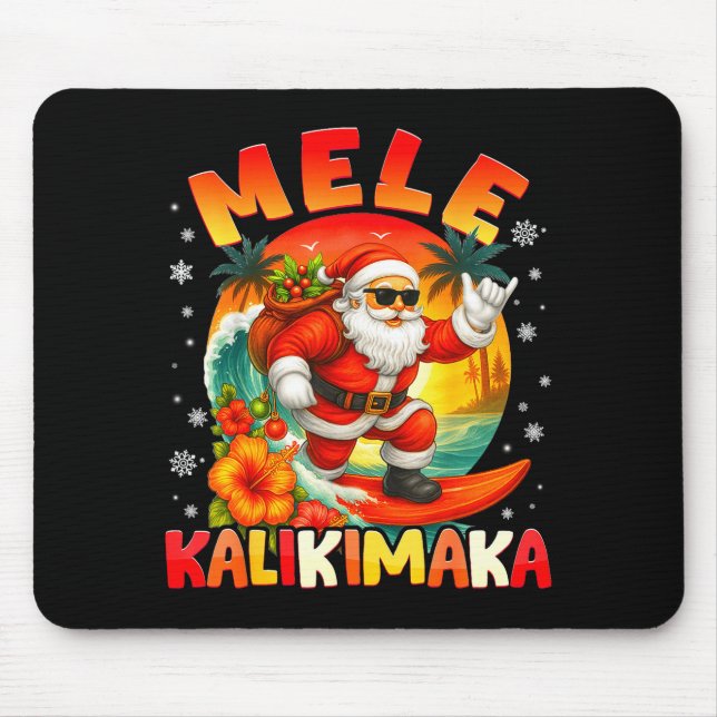 Mele Kalikimaka Santa Rock On Hawaii Christmas Xma Musmatta (Framsidan)