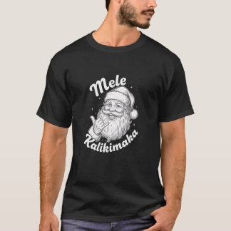 Mele Kalikimaka Santa Shaka Hawaiiansk julbarn T Shirt