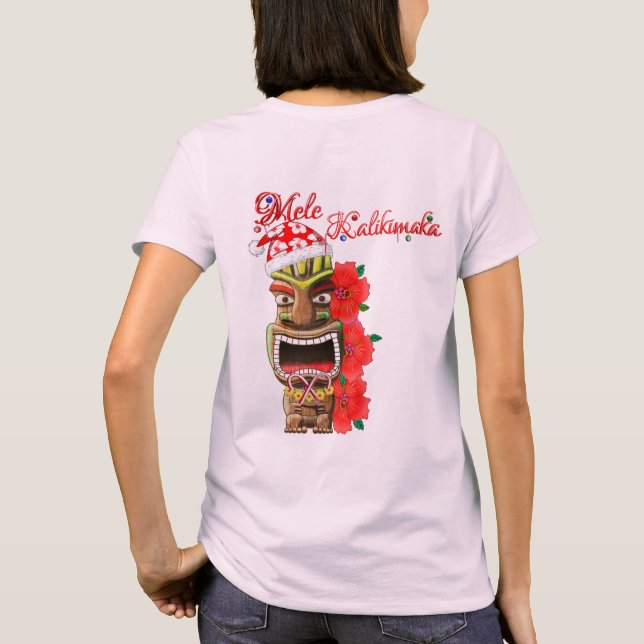 Mele Kalikimaka Santa Tiki Tröja (Baksida)