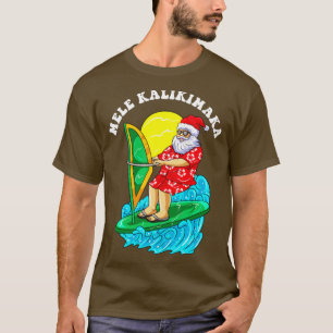 Mele Kalikimaka Santa Vind Surfing jul In Ju T Shirt
