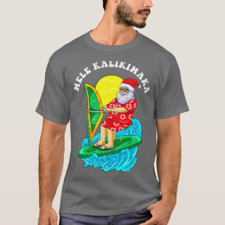 Mele Kalikimaka Santa Vind Surfing jul In Ju T Shirt