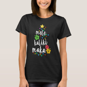 Mele Kalikimaka Shirt for Women Hawaii Ch T