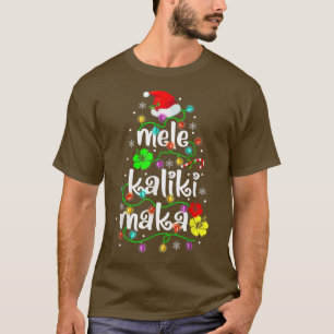 Mele Kalikimaka Shirt for Women Hawaii Ch T