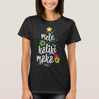 Mele Kalikimaka Shirt for Women Hawaii Ch T