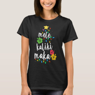 Mele Kalikimaka Shirt for Women Hawaii Ch T