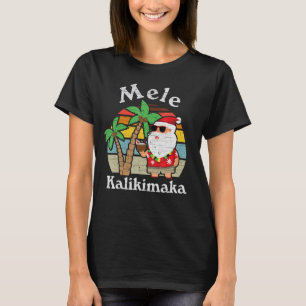 Mele Kalikimaka Shirt Summer Jultomten Hawaiian T