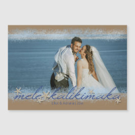 Mele Kalikimaka Sjöstjärna Foto Magnet Julkort