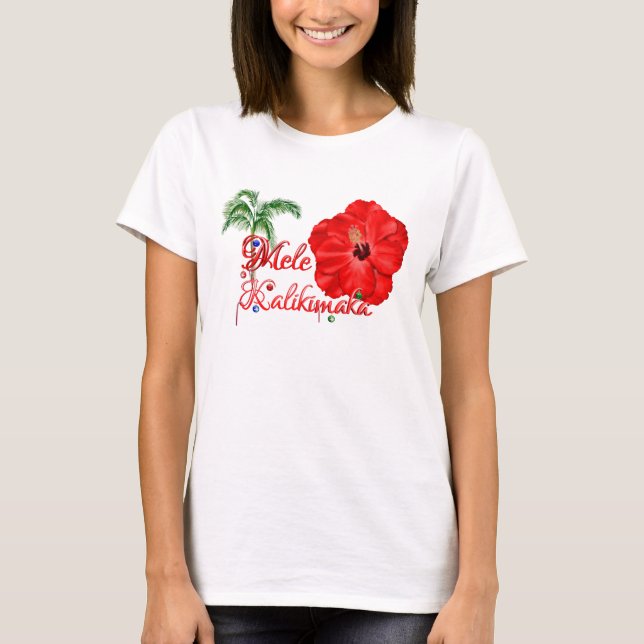 Mele Kalikimaka T Shirt (Framsida)