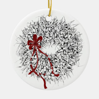 Mele Kalikimaka Ti-bladskransornament Julgransprydnad Keramik