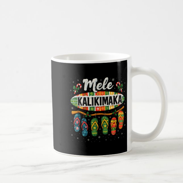 Mele Kalikimaka Trocal Christmas Flip Flop  Kaffemugg (Höger)