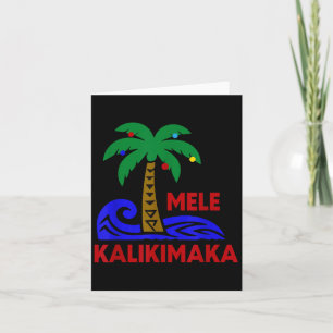 Mele Kalikimaka Trocal Holiday Palmträd Xmas Hawa Kort