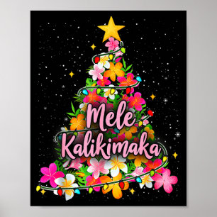 Mele Kalikimaka Trocal jul hawaiiansk Xmas Poster