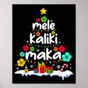 Mele Kalikimaka Trocal Julholiday Hawaiian Tomte X Poster