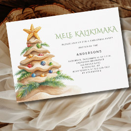Mele Kalikimaka Tropical Beach Party Inbjudningar