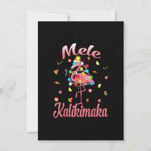 Mele Kalikimaka Tropical Hawaiian julflamin Inbjudningar