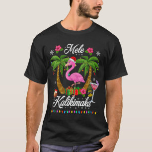 Mele Kalikimaka Tropical Hawaiian julflamin T Shirt